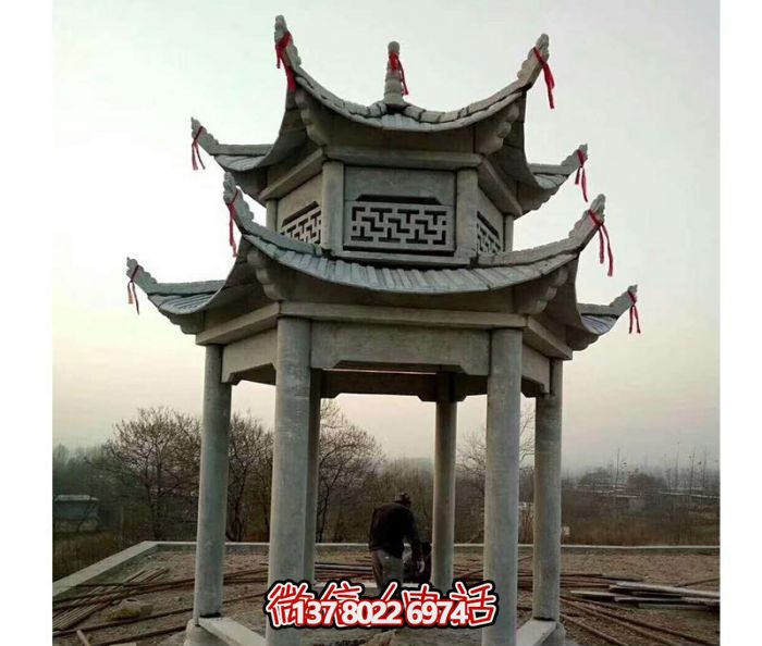 中式風格雙層休閑涼亭 中式風格雙層休閑涼亭