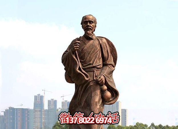古代雕塑銅鑄神醫華佗園林 古代雕塑銅鑄神醫華佗園林
