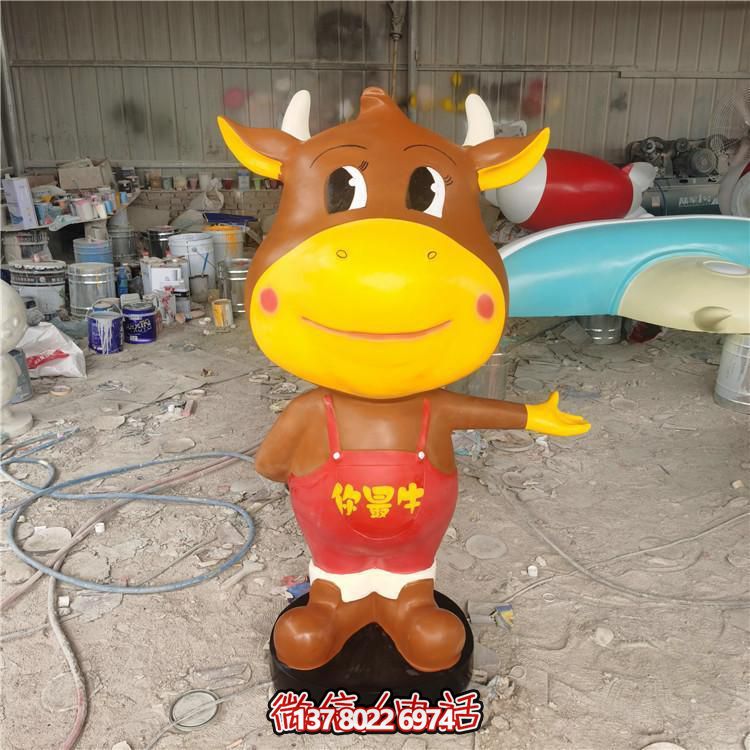 多彩玻璃鋼雕塑，精美卡通公仔，裝點(diǎn)你的店鋪
