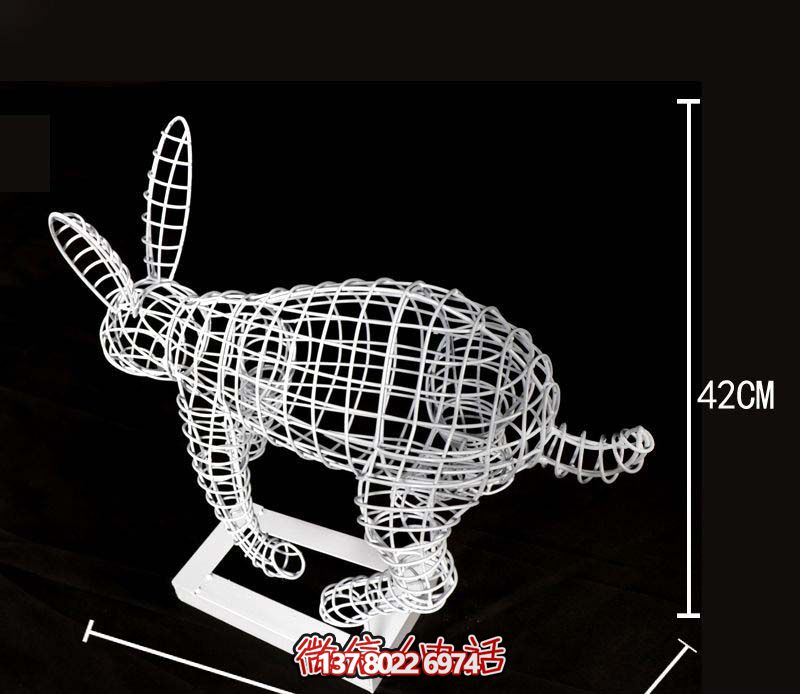 鏤空不銹鋼兔子雕塑,為您的室內裝飾添彩 鏤空不銹鋼兔子雕塑,為您的室內裝飾添彩