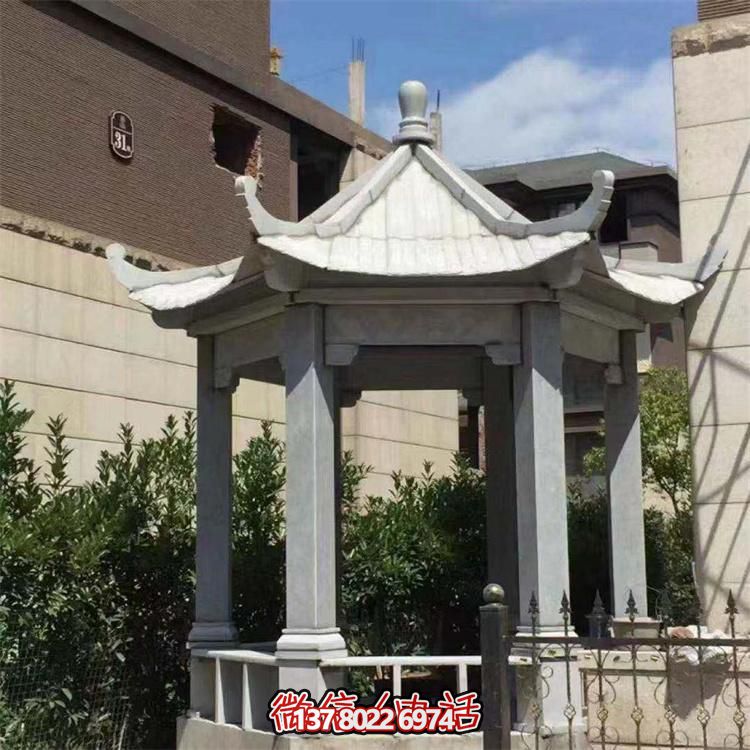 精美大理石涼亭，營(yíng)造完美宅院景象