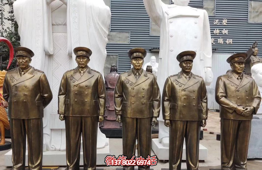 仿銅偉人元帥玻璃鋼雕塑，締造景區世界十大經典