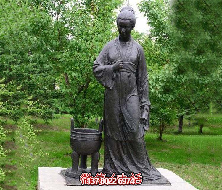 宋代婉約風青銅鍛造銅雕,李清照詩意縈繞 宋代婉約風青銅鍛造銅雕,李清照詩意縈繞