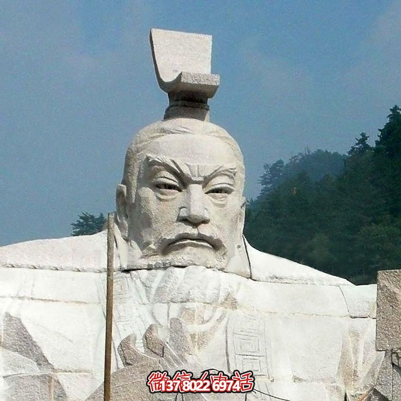 漢武帝劉徹大型石雕頭像，為您的園林景觀增添精彩
