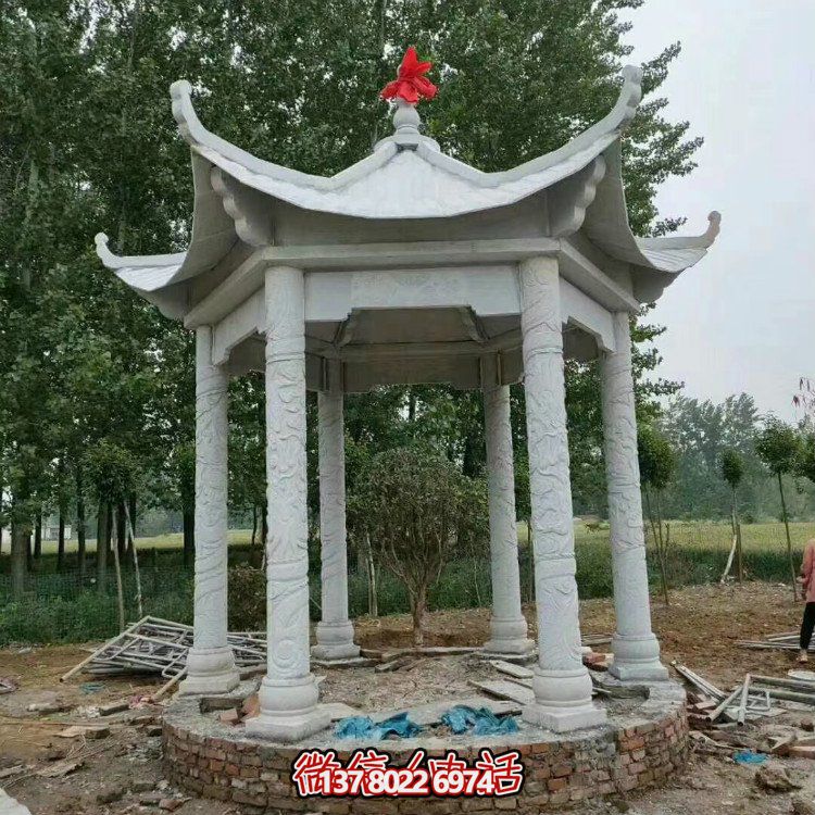 單層石涼亭，讓您擁有完美休閑空間