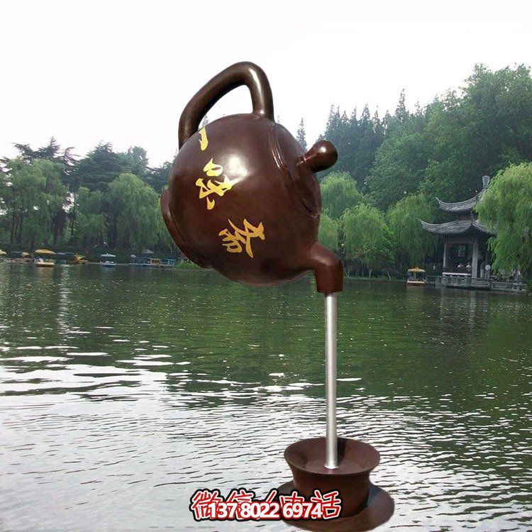 大型仿銅玻璃鋼懸空流水擺件，點綴園林景觀