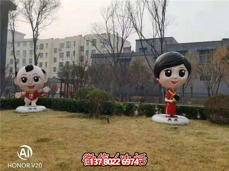 藝術玻璃鋼雕塑，點綴美麗園林景觀