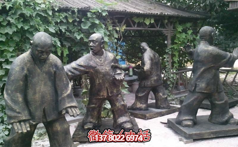 玻璃鋼雕塑景觀，為廣場練功夫人注入靈動之物