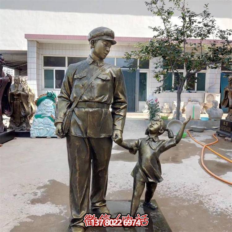 玻璃鋼雕塑，傳承名人精神，校園記憶經(jīng)典