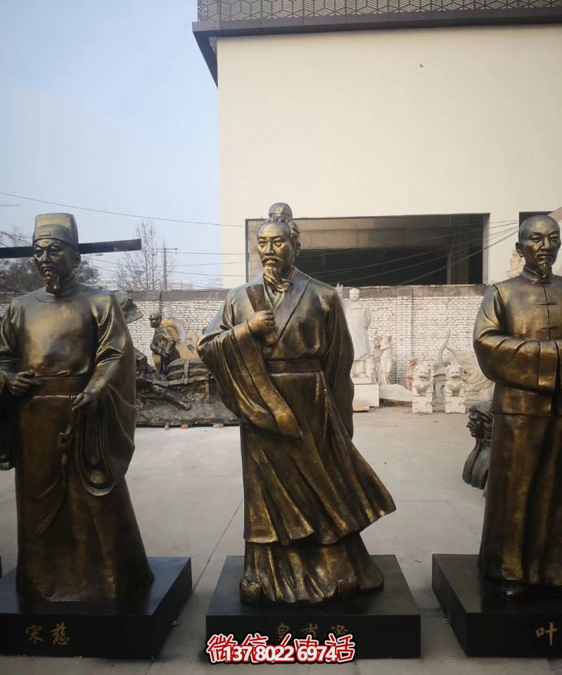 古代名醫皇甫謐仿銅雕塑擺放于校園廣場的玻璃鋼雕塑 古代名醫皇甫謐仿銅雕塑擺放于校園廣場的玻璃鋼雕塑