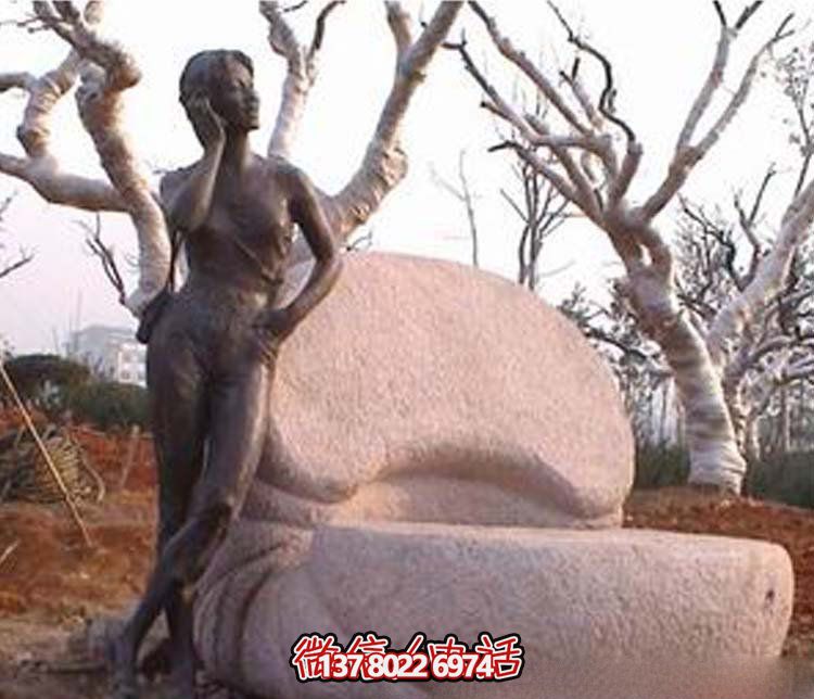 公園景區(qū)銅雕女人雕塑 公園景區(qū)銅雕女人雕塑