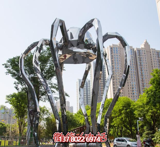 不銹鋼長腿螃蟹雕塑,為公園增添創意裝飾 不銹鋼長腿螃蟹雕塑,為公園增添創意裝飾