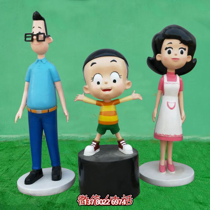 玻璃鋼卡通人物雕塑，為游樂園增添彩繪驚喜