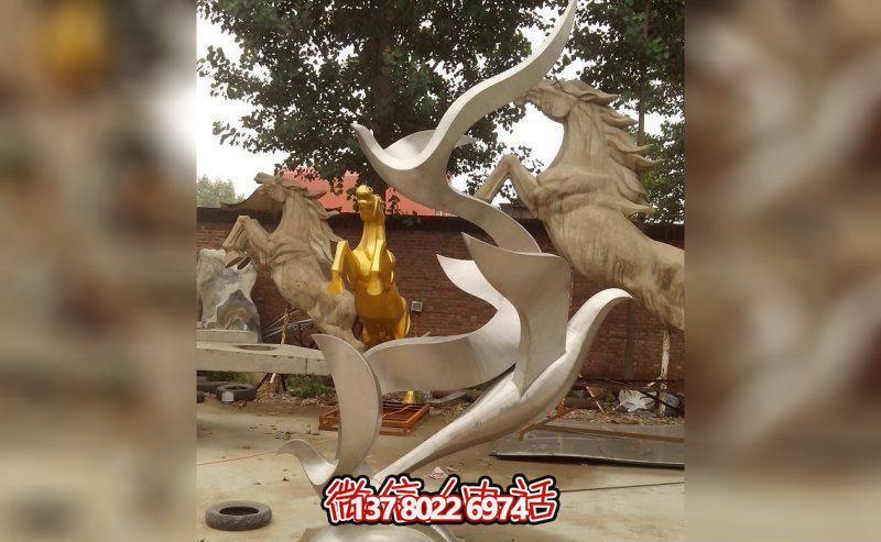 別墅法院庭院抽象不銹鋼飛翔鴿子雕塑 別墅法院庭院抽象不銹鋼飛翔鴿子雕塑