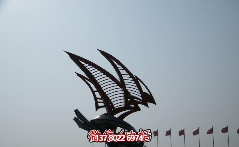酒店公園廣場鏤空創意圖不銹鋼船雕塑 酒店公園廣場鏤空創意圖不銹鋼船雕塑